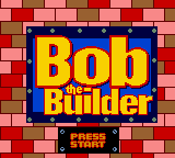 Bob the Builder Fix It Fun title screen for GameBoy Color